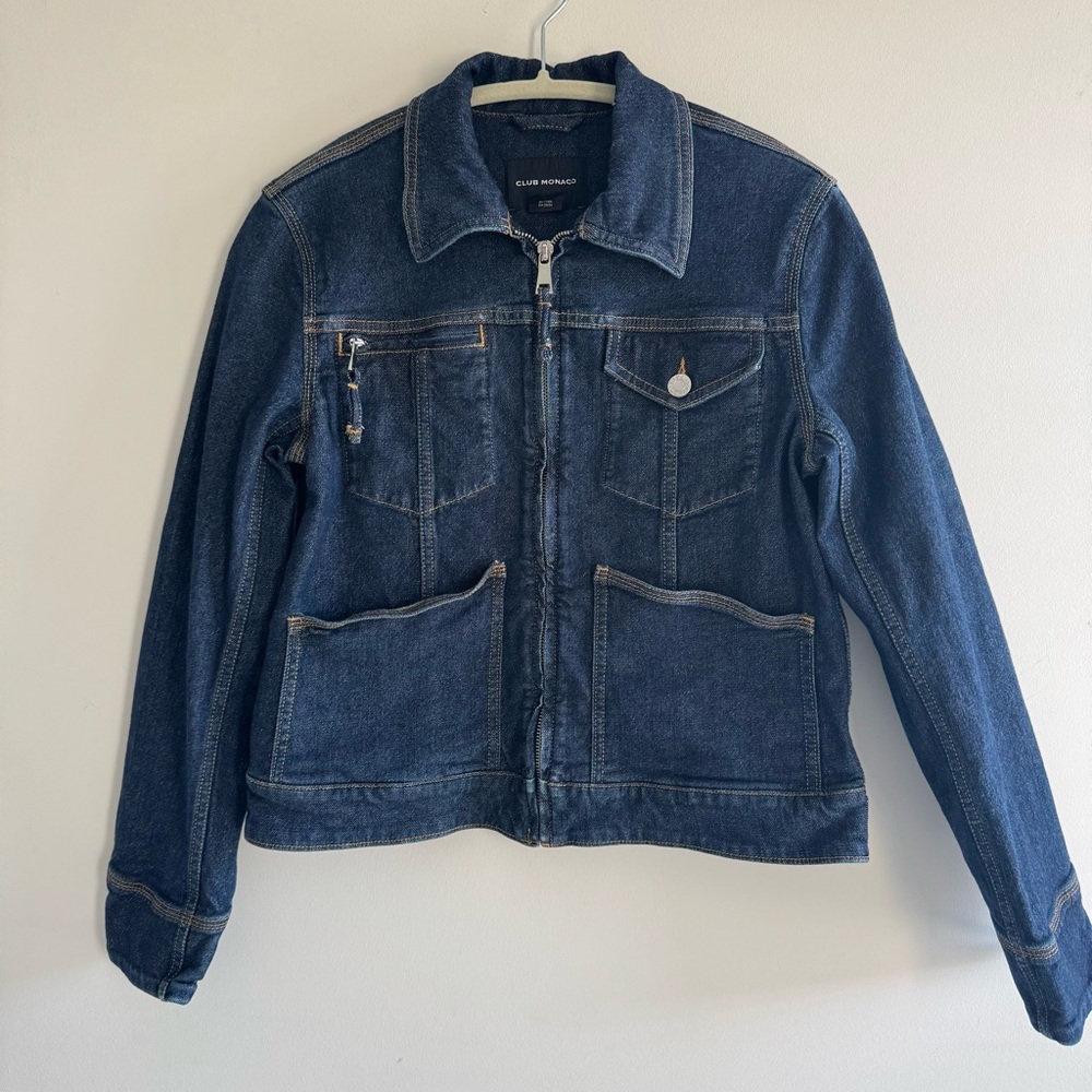 Club Monaco Navy Denim Jacket